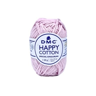 DMC Happy Cotton siūlai, rožinės sp. ±20g DMC Happy Cotton siūlai, rožinės sp. ±20g