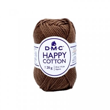 DMC Happy Cotton siūlai, rudos sp. ±20g DMC Happy Cotton siūlai, rudos sp. ±20g