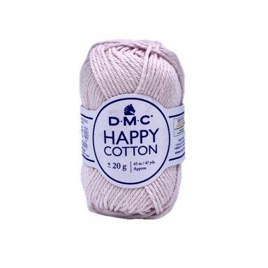 DMC Happy Cotton siūlai, švelniai rožinės sp. ±20g DMC Happy Cotton siūlai, švelniai rožinės sp. ±20g