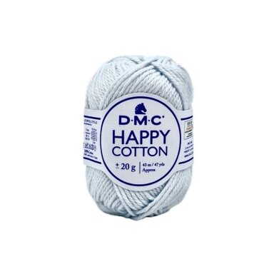 DMC Happy Cotton siūlai, švelnios žalsvos sp. ±20g DMC Happy Cotton siūlai, švelnios žalsvos sp. ±20g