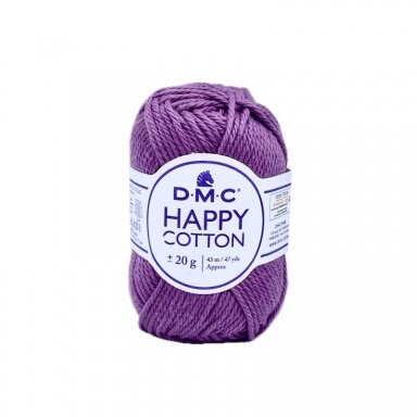 DMC Happy Cotton siūlai, violetinės sp. ±20g DMC Happy Cotton siūlai, violetinės sp. ±20g
