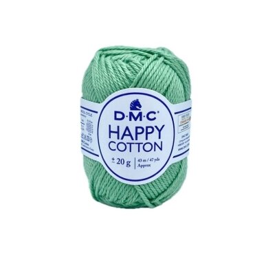 DMC Happy Cotton siūlai, žalios sp. ±20g DMC Happy Cotton siūlai, žalios sp. ±20g