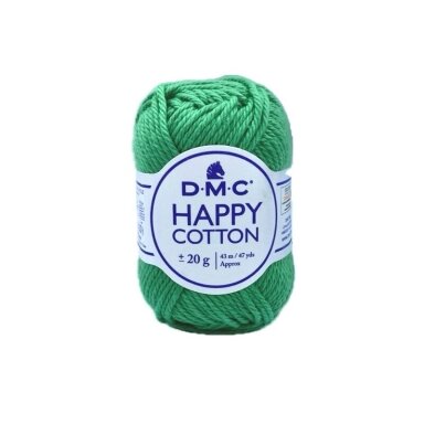 DMC Happy Cotton siūlai, žalios sp. ±20g DMC Happy Cotton siūlai, žalios sp. ±20g