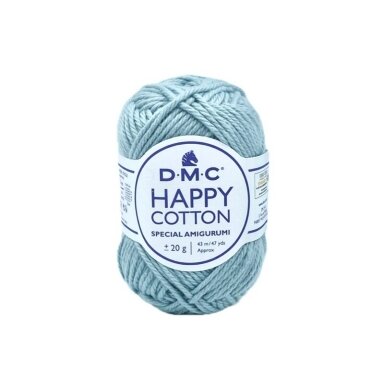 DMC Happy Cotton siūlai, žydros sp. ±20g DMC Happy Cotton siūlai, žydros sp. ±20g