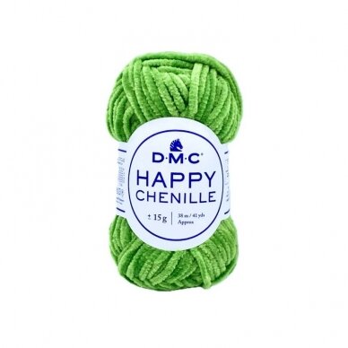 DMC Happy Chenille siūlai, žalios sp. ±15g DMC Happy Chenille siūlai, žalios sp. ±15g