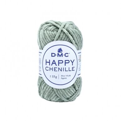 DMC Happy Chenille siūlai, žalsvos sp. ±15g DMC Happy Chenille siūlai, žalsvos sp. ±15g