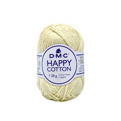 DMC Happy Cotton siūlai, geltonos sp. ±20g DMC Happy Cotton siūlai, geltonos sp. ±20g