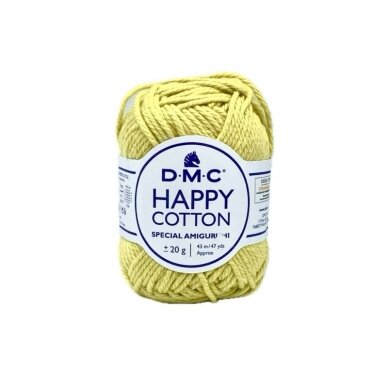 DMC Happy Cotton siūlai, geltonos sp. ±20g DMC Happy Cotton siūlai, geltonos sp. ±20g
