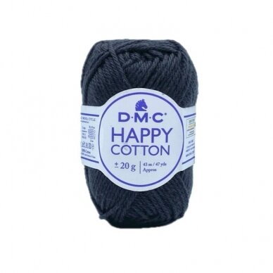 DMC Happy Cotton siūlai, juodos sp. ±20g DMC Happy Cotton siūlai, juodos sp. ±20g