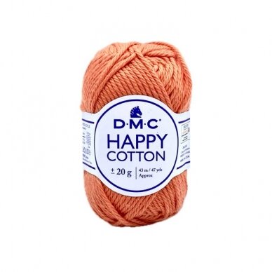 DMC Happy Cotton siūlai, oranžinės sp. ±20g DMC Happy Cotton siūlai, oranžinės sp. ±20g