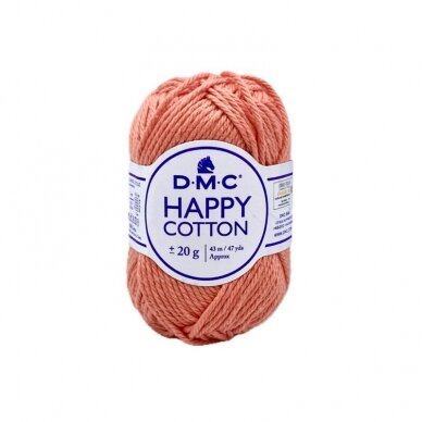 DMC Happy Cotton siūlai, oranžinės sp. ±20g DMC Happy Cotton siūlai, oranžinės sp. ±20g