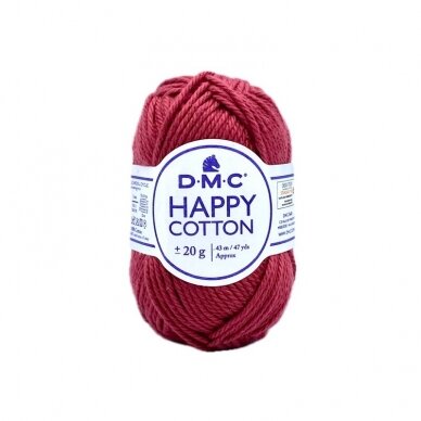 DMC Happy Cotton siūlai, raudonos sp. ±20g DMC Happy Cotton siūlai, raudonos sp. ±20g