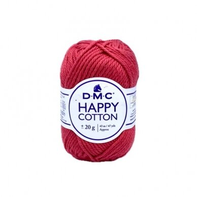 DMC Happy Cotton siūlai, raudonos sp. ±20g DMC Happy Cotton siūlai, raudonos sp. ±20g
