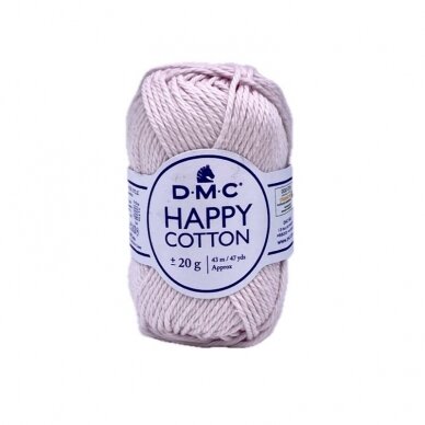 DMC Happy Cotton siūlai, švelniai rožinės sp. ±20g DMC Happy Cotton siūlai, švelniai rožinės sp. ±20g