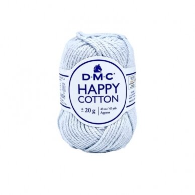 DMC Happy Cotton siūlai, švelnios žydros sp. ±20g DMC Happy Cotton siūlai, švelnios žydros sp. ±20g