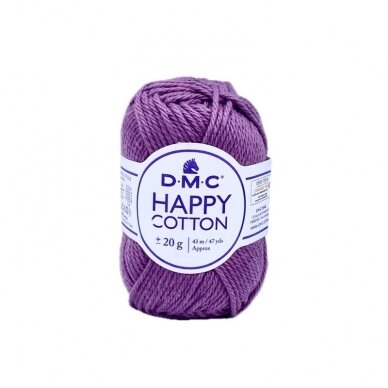 DMC Happy Cotton siūlai, violetinės sp. ±20g DMC Happy Cotton siūlai, violetinės sp. ±20g