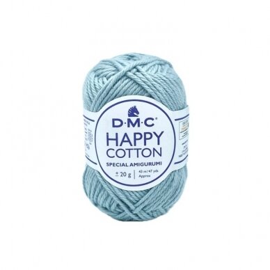 DMC Happy Cotton siūlai, žydros sp. ±20g DMC Happy Cotton siūlai, žydros sp. ±20g