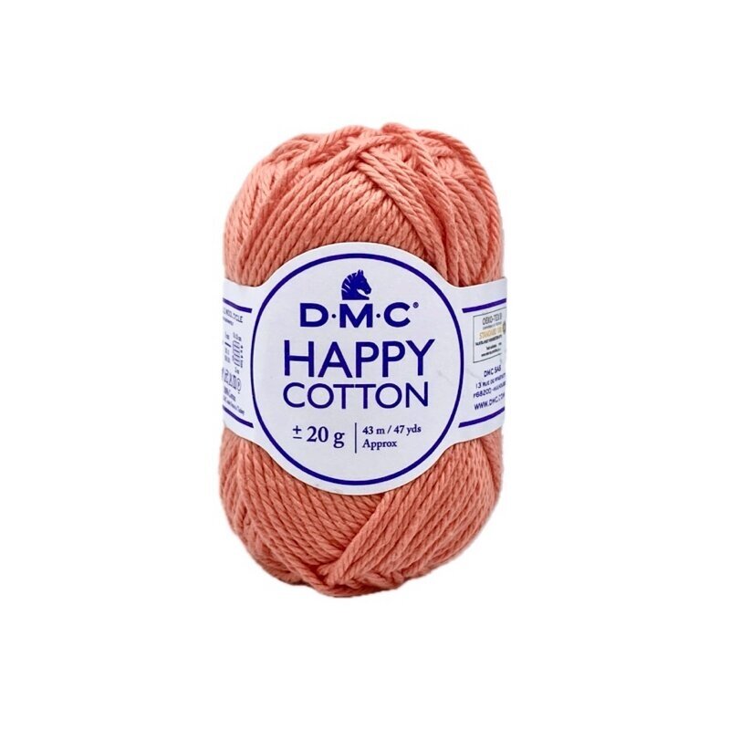DMC Happy Cotton siūlai, oranžinės sp. ±20g DMC Happy Cotton siūlai, oranžinės sp. ±20g