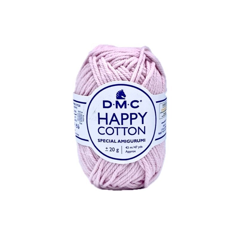 DMC Happy Cotton siūlai, rožinės sp. ±20g DMC Happy Cotton siūlai, rožinės sp. ±20g