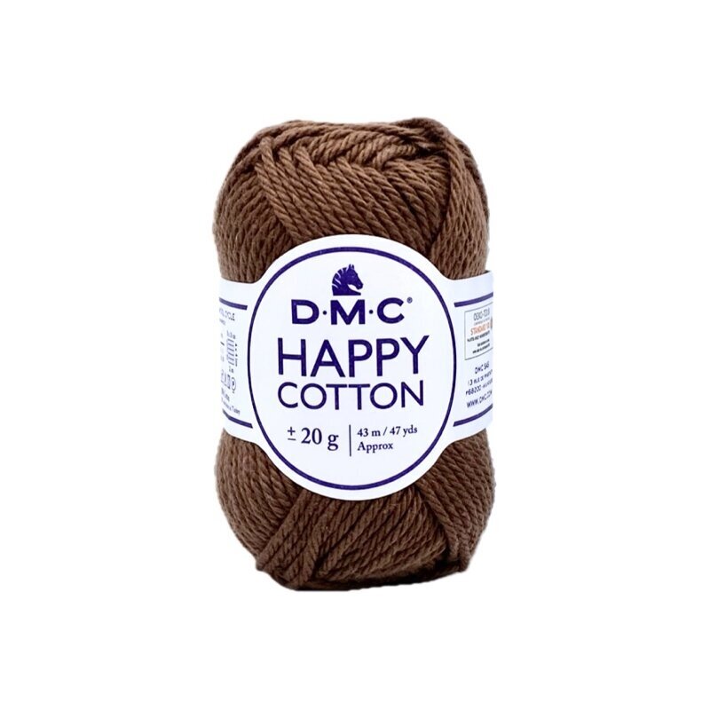 DMC Happy Cotton siūlai, rudos sp. ±20g DMC Happy Cotton siūlai, rudos sp. ±20g