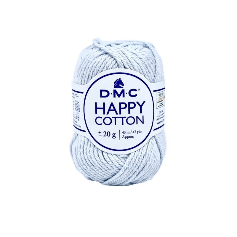 DMC Happy Cotton siūlai, švelnios žydros sp. ±20g DMC Happy Cotton siūlai, švelnios žydros sp. ±20g