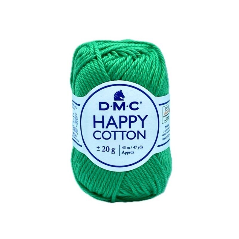 DMC Happy Cotton siūlai, žalios sp. ±20g DMC Happy Cotton siūlai, žalios sp. ±20g