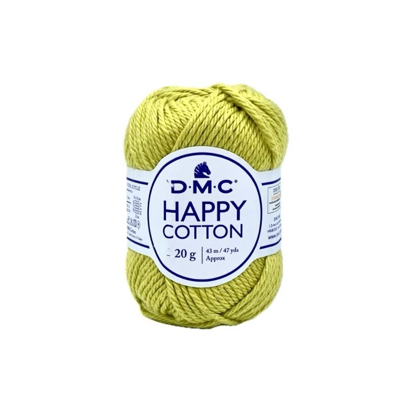 DMC Happy Cotton siūlai, žalsvos sp. ±20g DMC Happy Cotton siūlai, žalsvos sp. ±20g