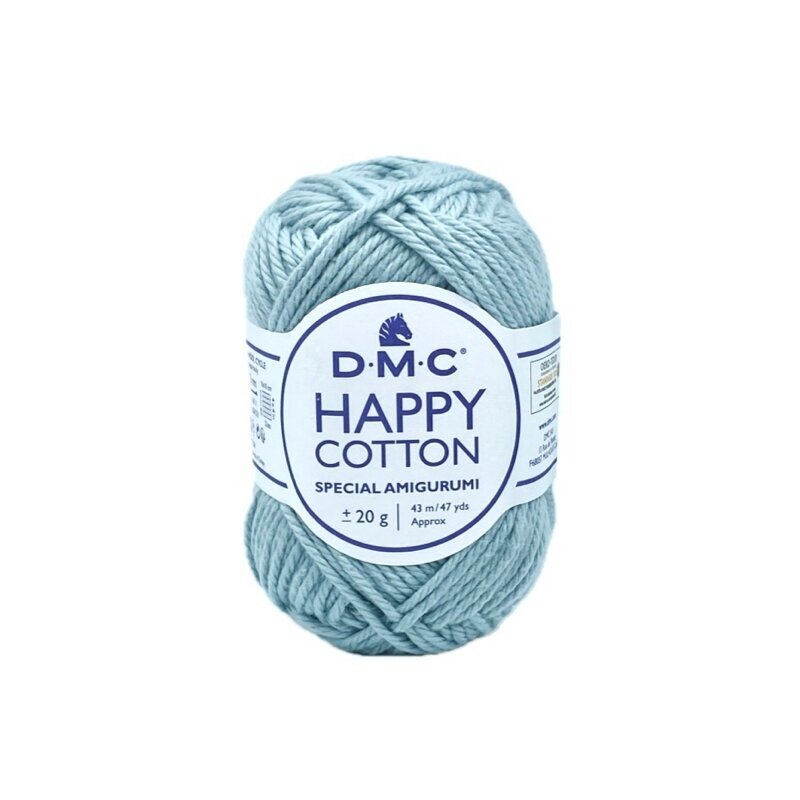 DMC Happy Cotton siūlai, žydros sp. ±20g DMC Happy Cotton siūlai, žydros sp. ±20g