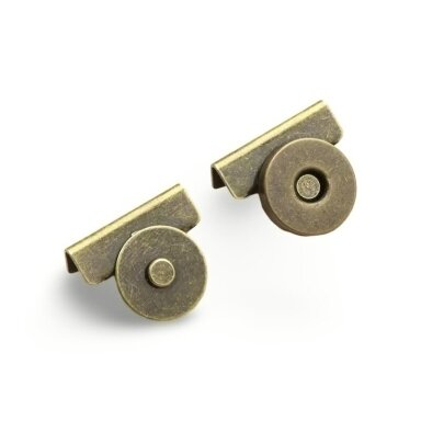 Žalvario sp. užlenkiamas magnetinis užsegimas rankinėms, 2vnt. Žalvario sp. užlenkiamas magnetinis užsegimas rankinėms, 2vnt.