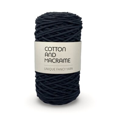 Juodos sp. macrame virvė, ±150m Juodos sp. macrame virvė, ±150m