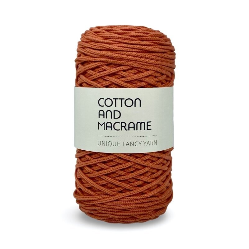 Oranžinės sp. macrame virvė, ±150m