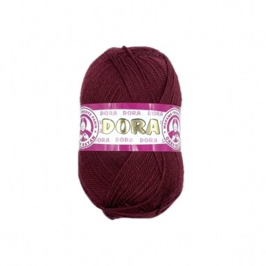 Madame Tricote Paris Dora siūlai, bordo sp. 035 Madame Tricote Paris Dora siūlai, bordo sp. 035