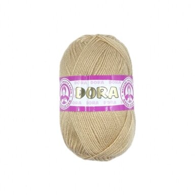 Madame Tricote Paris Dora siūlai, kreminės sp. 079 Madame Tricote Paris Dora siūlai, kreminės sp. 079