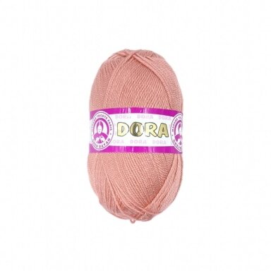 Madame Tricote Paris Dora siūlai, pelenų rožinės sp. 121 Madame Tricote Paris Dora siūlai, pelenų rožinės sp. 121