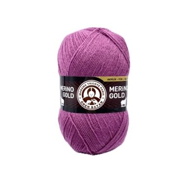 Madame Tricote Paris Merino Gold siūlai, rausvos sp. 100g Madame Tricote Paris Merino Gold siūlai, rausvos sp. 100g