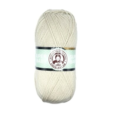 Madame Tricote Paris Super Baby siūlai, kreminės sp. 100g Madame Tricote Paris Super Baby siūlai, kreminės sp. 100g