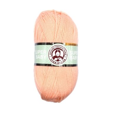 Madame Tricote Paris Super Baby siūlai, persikinės sp. 100g Madame Tricote Paris Super Baby siūlai, persikinės sp. 100g
