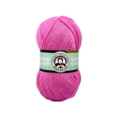 Madame Tricote Paris Super Baby siūlai, rožinės sp. 100g Madame Tricote Paris Super Baby siūlai, rožinės sp. 100g
