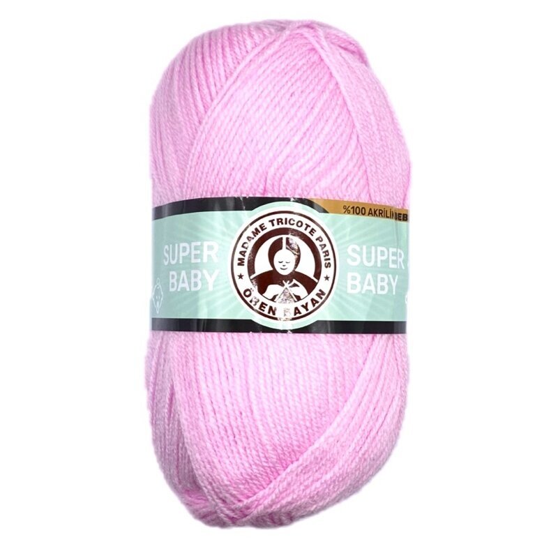 Madame Tricote Paris Super Baby siūlai, rožinės sp. 100g Madame Tricote Paris Super Baby siūlai, rožinės sp. 100g