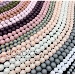 Mix dydžių stiklinių perlų 100 juostų mix
