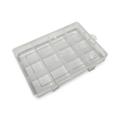 Plastikinė dėžutė, skaidrios sp. 12 skyrių, 1vnt. Plastikinė dėžutė, skaidrios sp. 12 skyrių, 1vnt.