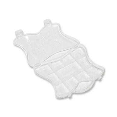 Plastikinė dėžutė, lagaminėlio formos, skaidrios sp. 11 skyrių, 1vnt. 1 Plastikinė dėžutė, lagaminėlio formos, skaidrios sp. 11 skyrių, 1vnt. 1