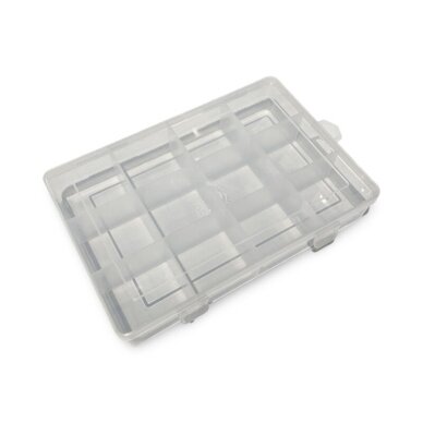 Plastikinė dėžutė, skaidrios sp. 12 skyrių, 1vnt. Plastikinė dėžutė, skaidrios sp. 12 skyrių, 1vnt.