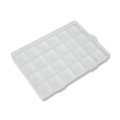 Plastikinė dėžutė, skaidrios sp. 24 skyrių, 1vnt. Plastikinė dėžutė, skaidrios sp. 24 skyrių, 1vnt.