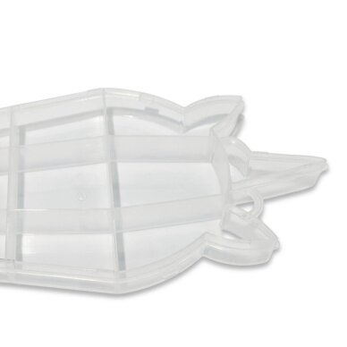 Plastikinė dėžutė vienaragio formos , skaidrios sp. 10 skyrių, 1vnt. 1 Plastikinė dėžutė vienaragio formos , skaidrios sp. 10 skyrių, 1vnt. 1