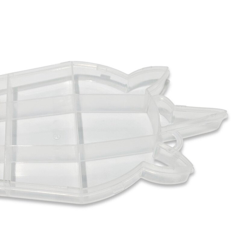 Plastikinė dėžutė vienaragio formos , skaidrios sp. 10 skyrių, 1vnt. 1 Plastikinė dėžutė vienaragio formos , skaidrios sp. 10 skyrių, 1vnt. 1
