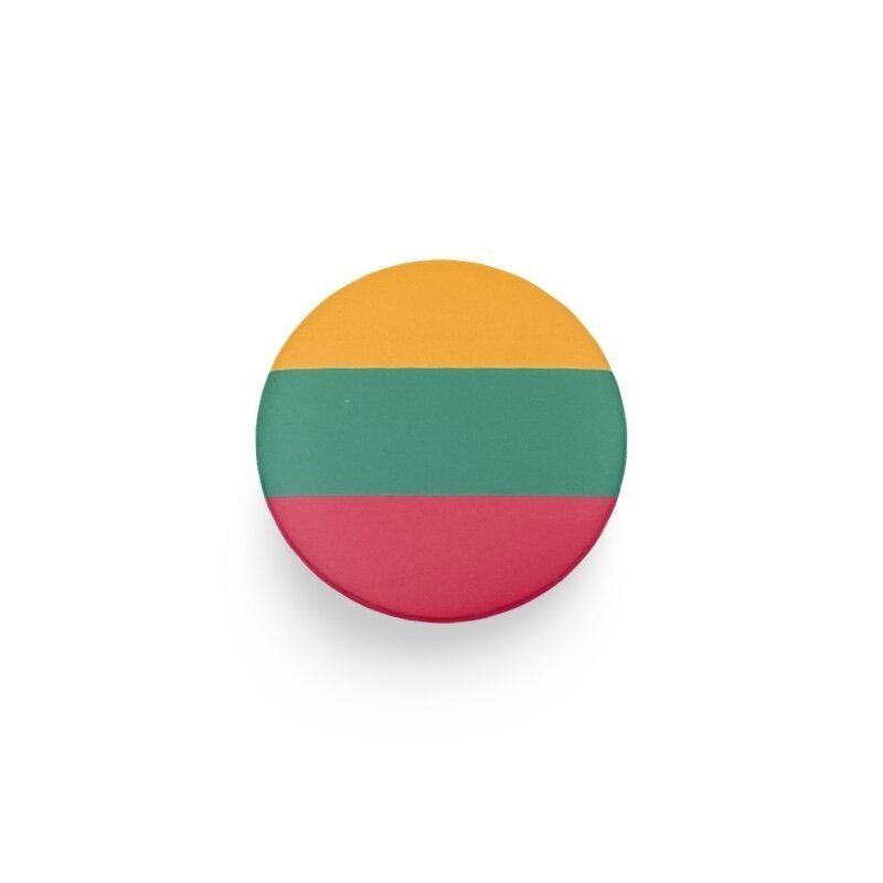 Sagė su Lietuvos vėliavos spalvomis, 1vnt. Sagė su Lietuvos vėliavos spalvomis, 1vnt.