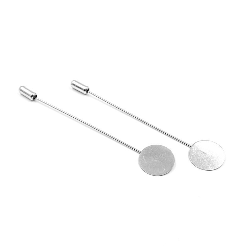 Smeigtukas sagei, platinos sp. su 15mm plokščiu pagrindu, 2vnt. Smeigtukas sagei, platinos sp. su 15mm plokščiu pagrindu, 2vnt.
