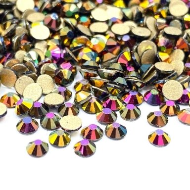 SS10 (2,8-2,9mm) chameleono sp. ne hotfix stiklo kristalai, ±720vnt.