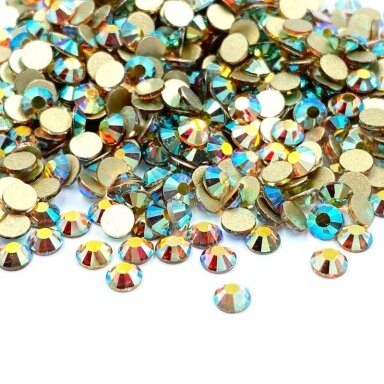 SS10 (2,8-2,9mm) rudos AB sp. ne hotfix stiklo kristalai, ±720vnt.